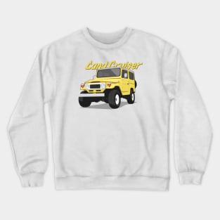 Land cruiser fj40 hardtop off road yellow Crewneck Sweatshirt